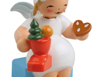 Marguerite Angel Sitting with Santa’s Boot by Wendt & Kühn of Germany