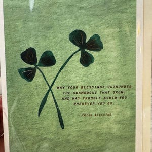 Saint-Patrick - Carte de bénédiction irlandaise pour la Saint-Patrick Nouveau (une)