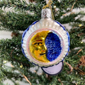 Inge-Glas Vintage “Midnight Moon” German Glass Ornament