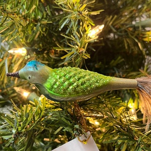 Inge-Glas Pit Colorful Glass Clip-On Bird