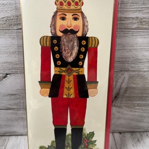Temporada de Natal - Quebra-Nozes Vermelho e Preto - Cartão de Saudações Papyrus (UM) Novo