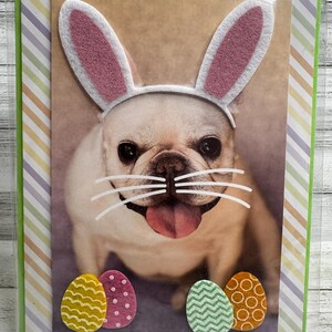 Pascua - Tarjeta de felicitación de papiro con gominolas de Pascua nuevas (una)