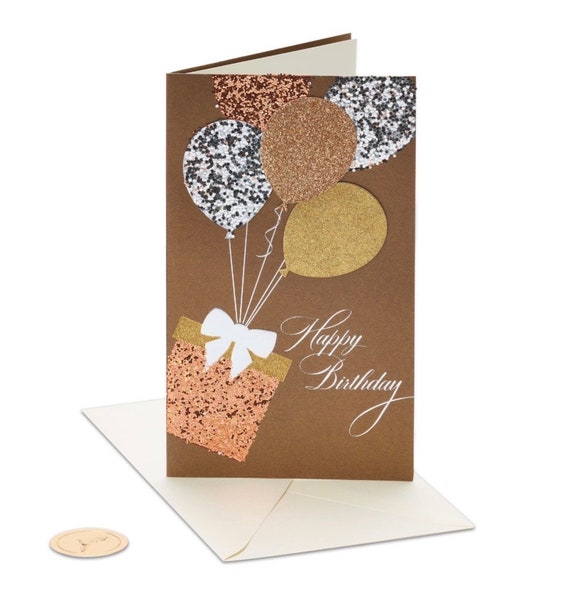 Birthday - Glitter Balloons Birthday - Papyrus Greeting Card