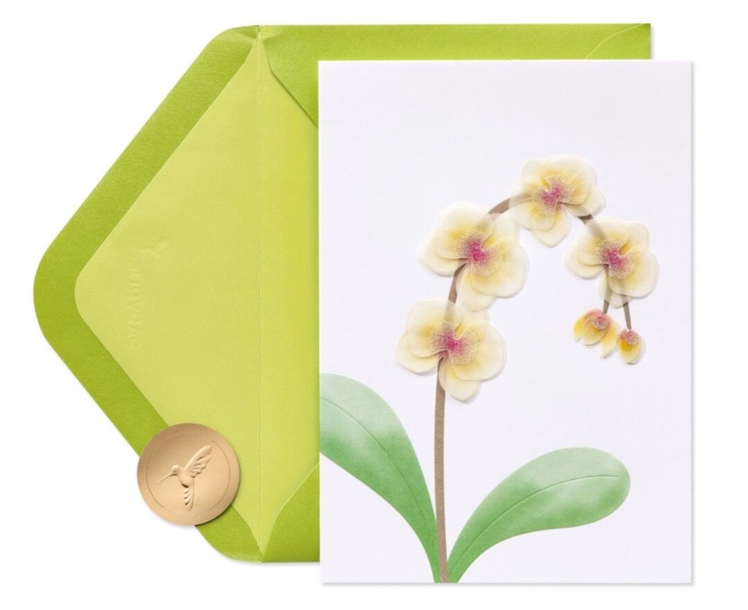 Papyrus Trauerkarte „Peaceful Reminders“ – Handgefertigt Mit Glitzer