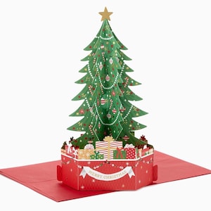 Weihnachtskarte Hallmark Paper Wonder Darstellbare Pop-Up Weihnachtskarte (Weihnachtsbaum) Neu (Eins)