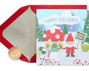 Christmas Season - Fancy Earrings - Papyrus Greeting Card (ONE) New
