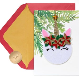 Saison de Noël - Carte de voeux Marie et Papyrus des Fêtes magiques Nouveau (UN)