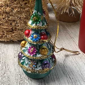 Folk Art Wooden Tree Ornament