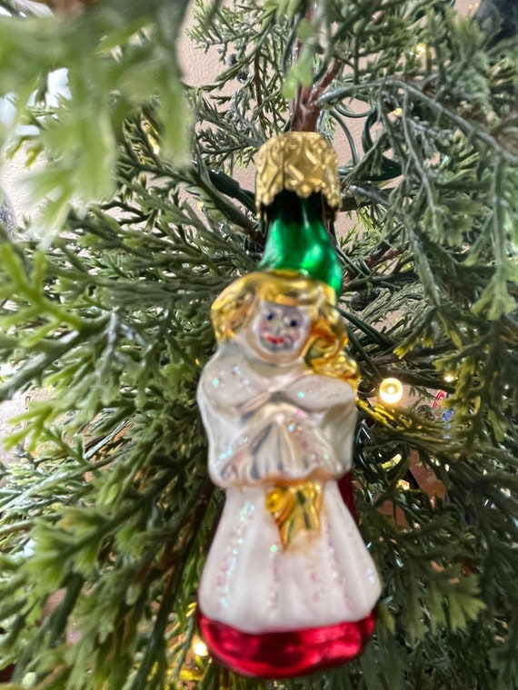 Inge-glas Mini Vintage Angel German Glass Ornament - Etsy