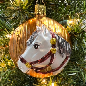 Inge-Glas Horses Hitching Post Glass