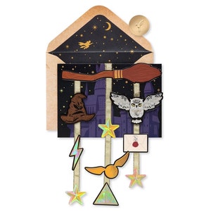 Halloween - Harry Potter - Carte de voeux en papyrus scellée neuve (une)