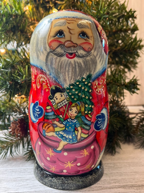 Santa claus nesting dolls sales