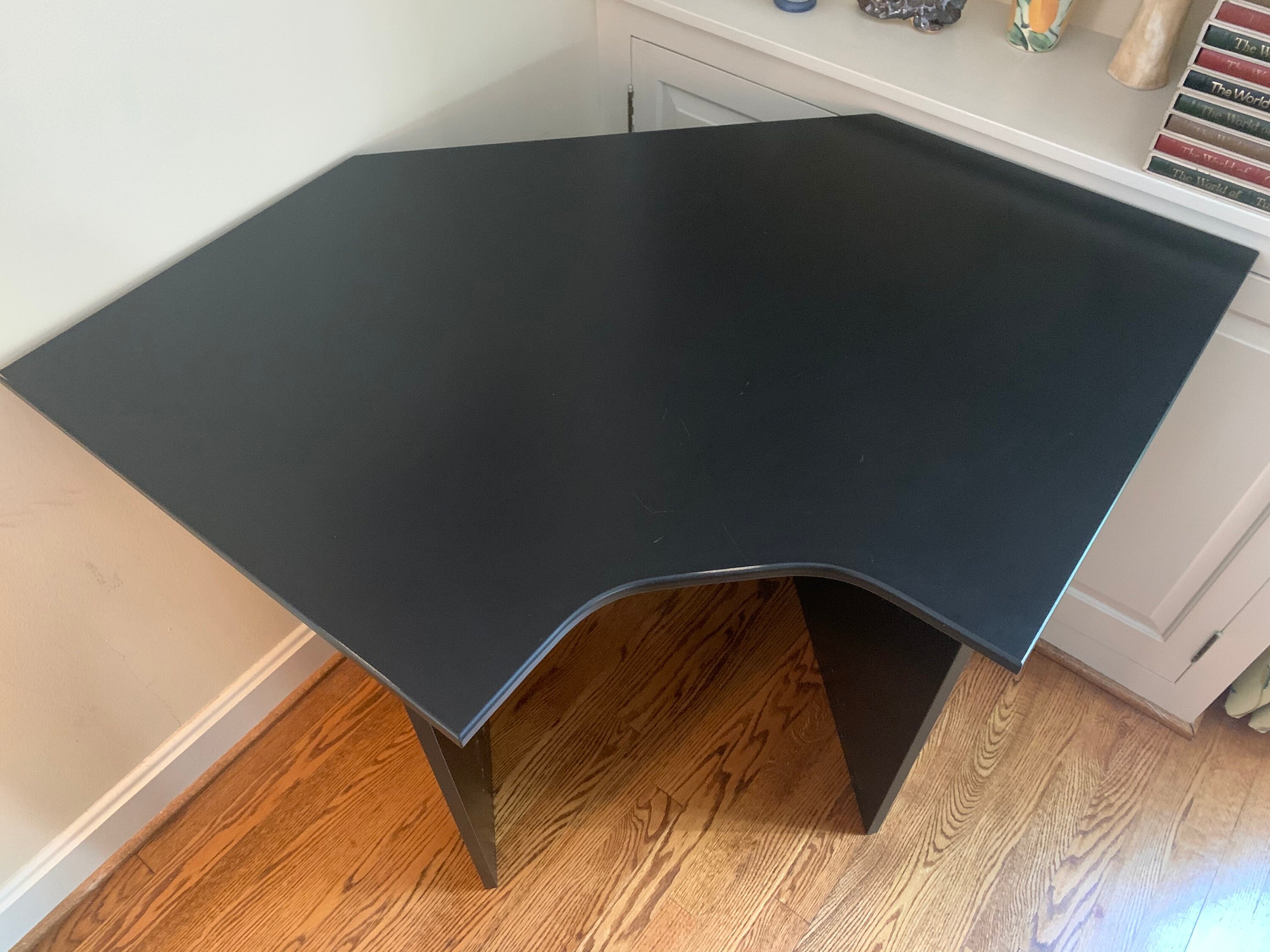 Corner Desk With Antique Distressing on Edges Etsy