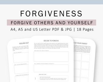 Forgiveness Journal - Etsy