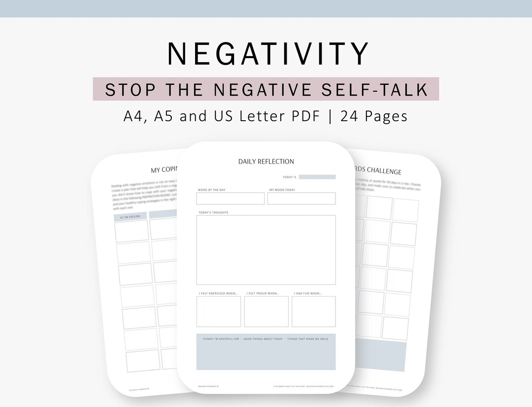Therapy Bullet Journal, Mental Health, Digital Templates, Reflective ...