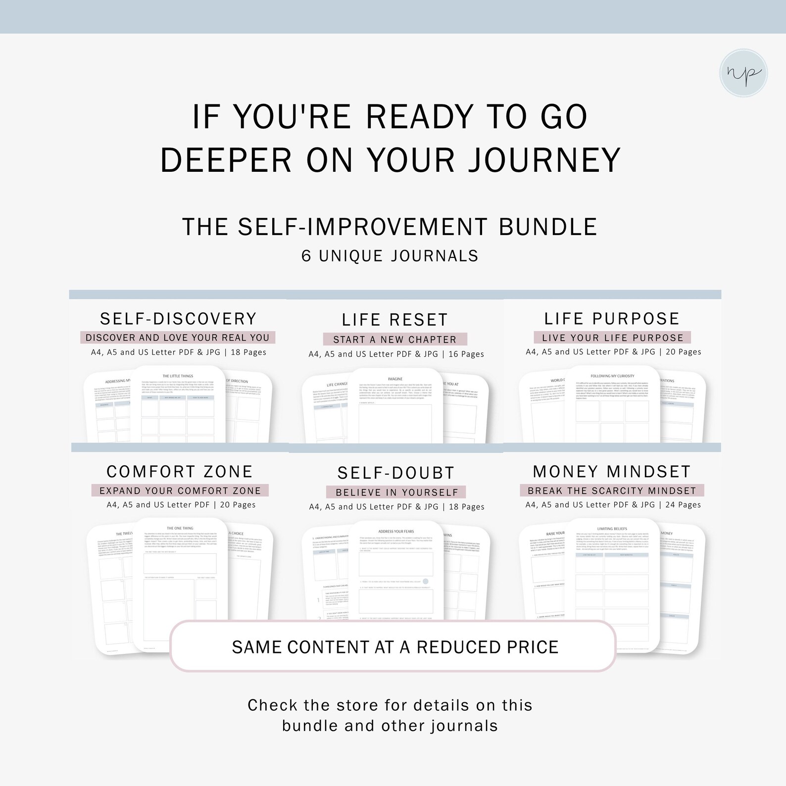 Self Discovery Journal Self Love Self Improvement Printable - Etsy