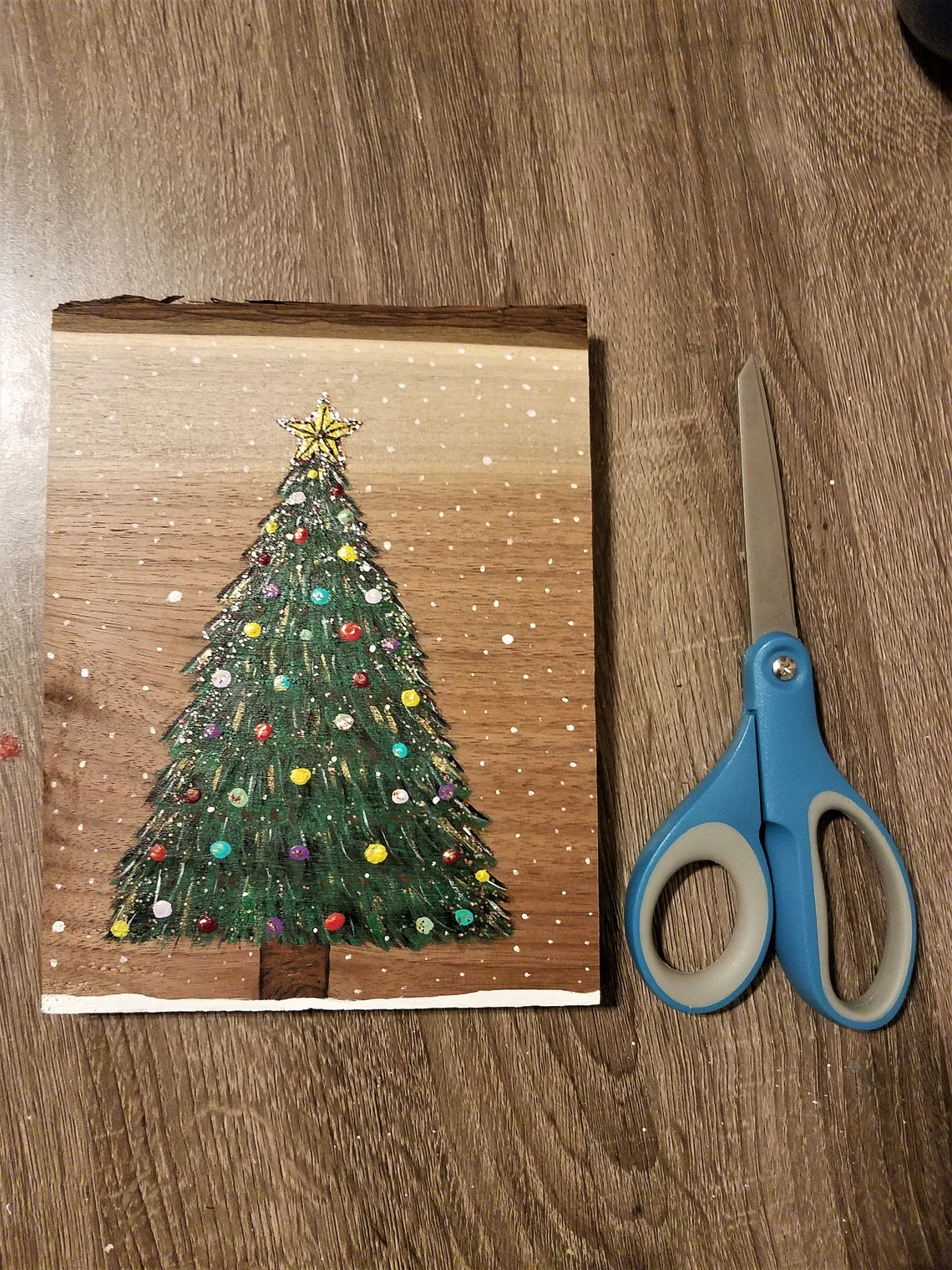Christmas Tree Painting | Etsy