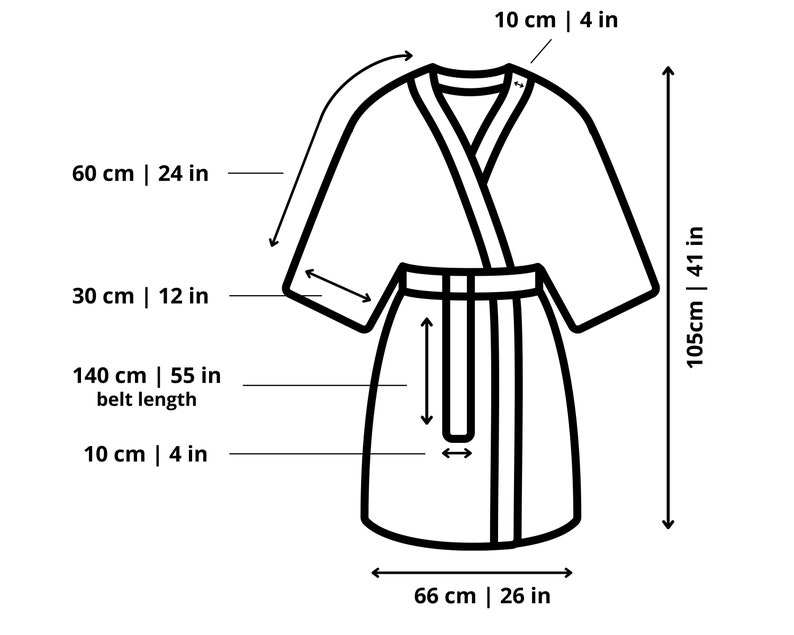 Mens kimono from soft stonewashed linen Mens kimono with wide sleeves and tie Custom handmade mens robe Light linen knee-length robe image 10