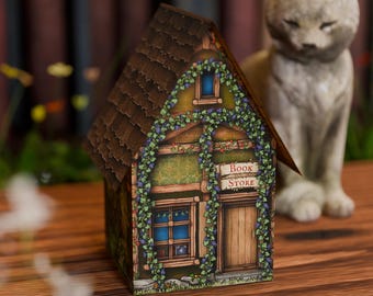 Printable PDF Template | Miniature Book Store | Screen-free activity