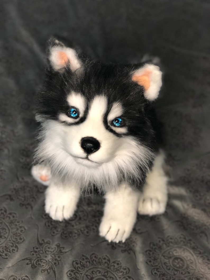 Realistic toy siberian husky | Etsy