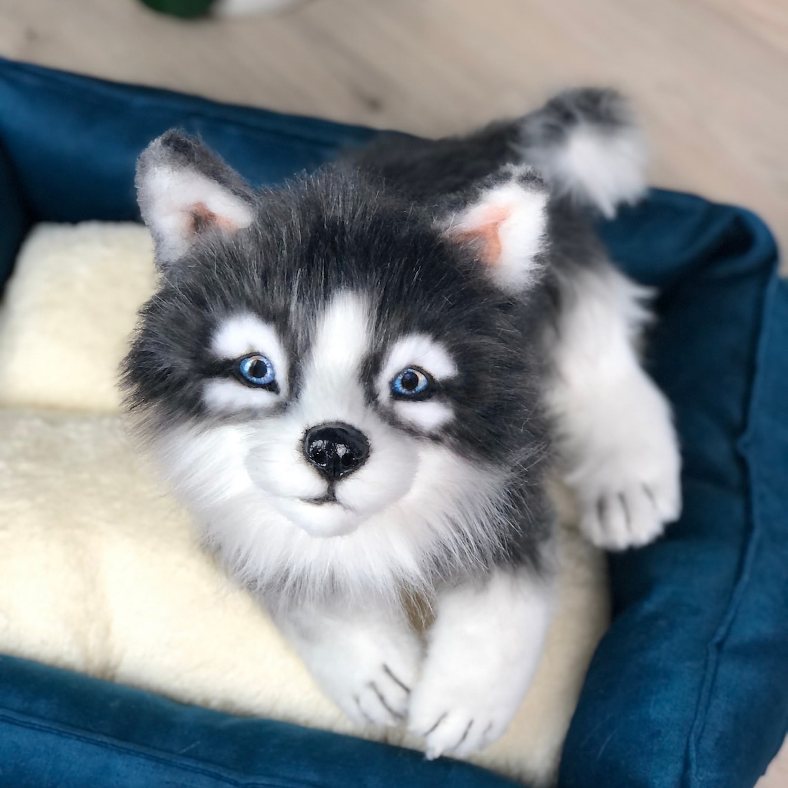 Realistic toy siberian husky Etsy