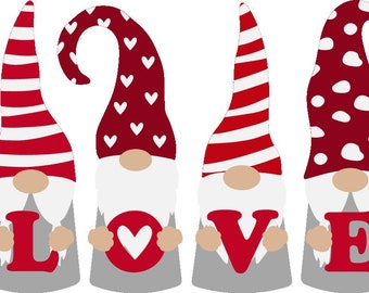 Gnome Valentine SVG