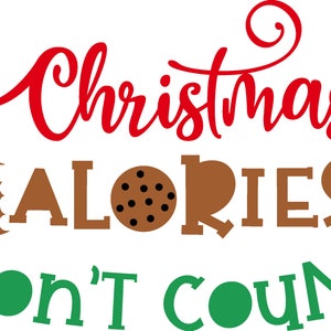 Christmas Calories Bundle SVG, DXF, PNG