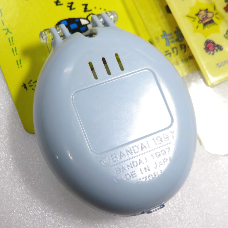 Bandai Official Tamagotchi Case Clear ver for Gen 1 Angel and Deviltchi 1997 Kawaii Japan Virtual Pet Cover FS 2