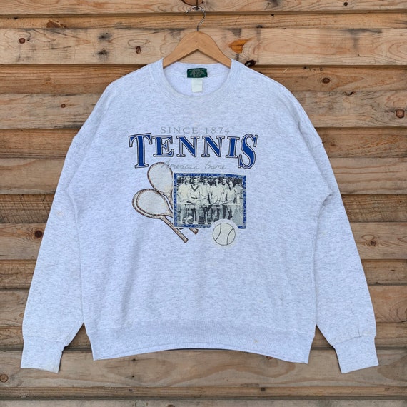 Vintage 90s Tennis Sweatshirt Crewneck Tennis Swea