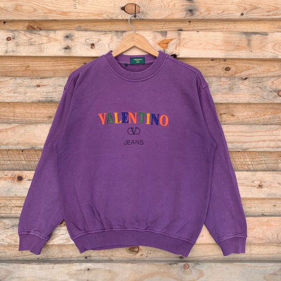 Vintage 90's Valentino Sweatshirt Valentino Crewne