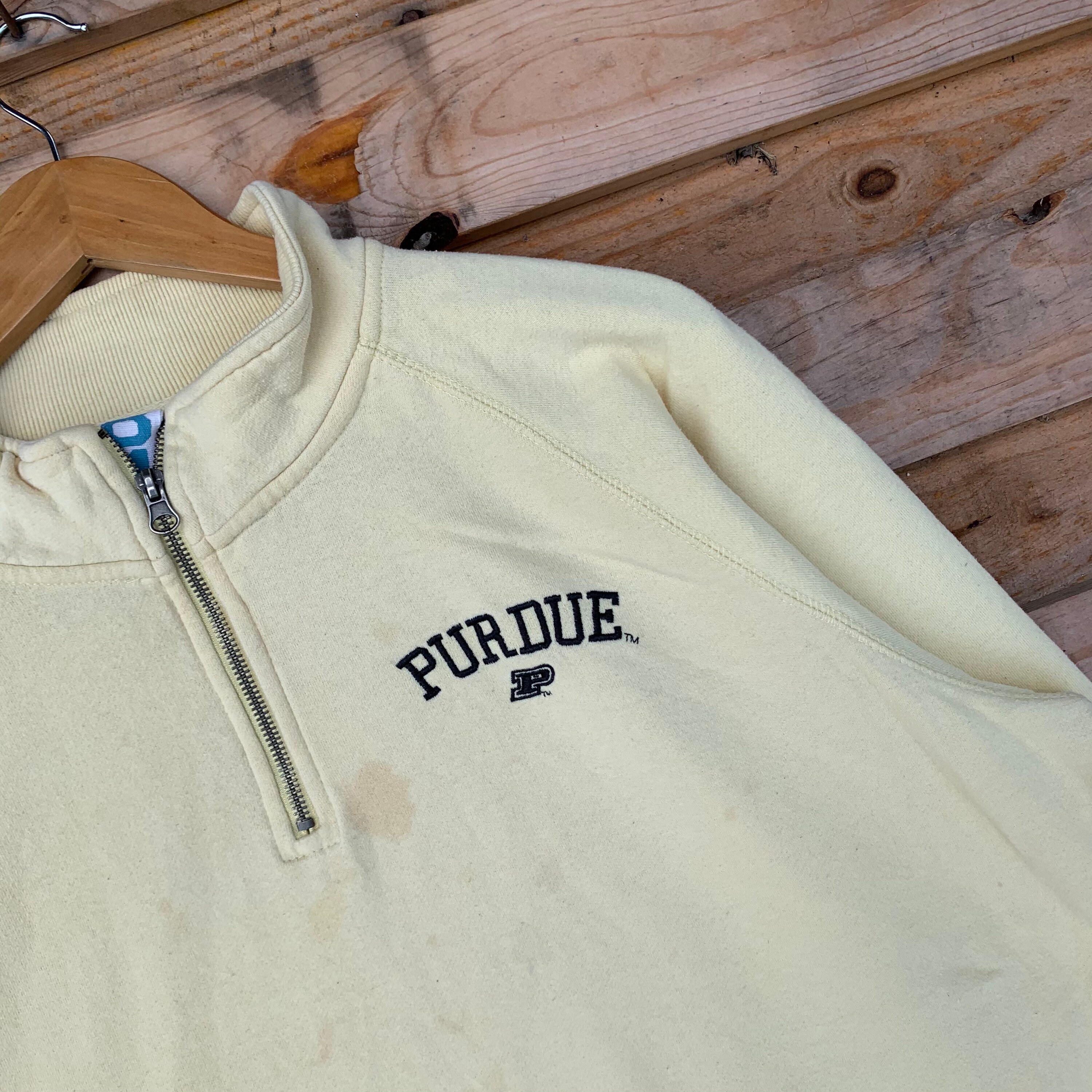 purdue half zip sweatshirt