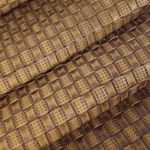 Tobacco Brown Akra Embossed Premium Texture Leather