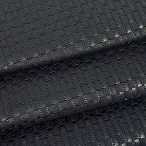 Black Thick Akra Embossed Premium Texture Leather