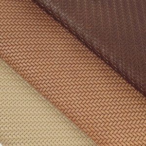 Xtra Small Basket Weave echt leer met reliëf voor oorbellen, accessoires en knutselen - voorgesneden 12 x 12 inch / 30 x 30 cm (verpakking met 2 stuks)