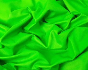 Green Neon Natural Shine Full Grain Soft Fluorescent Nappa Leather