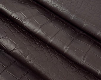 Chocolate Torte Crocodile Alligator Leather Embossed Amazing Relief 0Z 2021