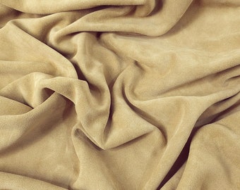 Beige Lux Soft Suede Leather