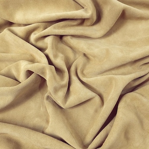 Beige Lux Soft Suede Leather
