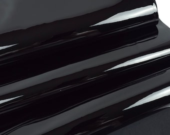 Black Soft Premium Patent Varnished Leather