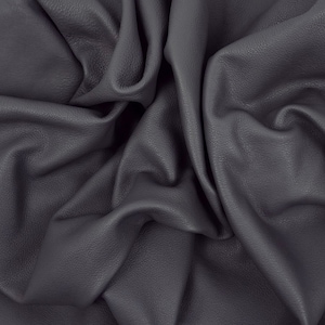 Dark Grey Lyra Milled Natural Soft Nappa Leather