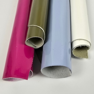 0.5kg: Patent Scraps | Offcuts | Pieces | Pack Leather  (Minimum 10x10inch/25x25cm)