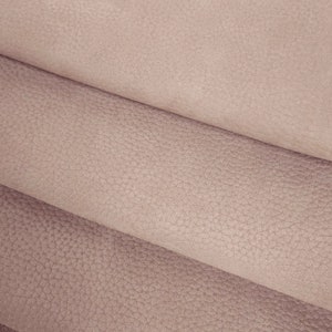 Woodrose Victoria Embossed Milled Waterproof Soft Nubuck Leather