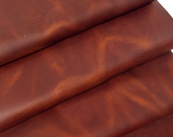 Rust Premium Oil Vollnarben Pull Up Dickes Leder (2,0 / 2,2 mm)