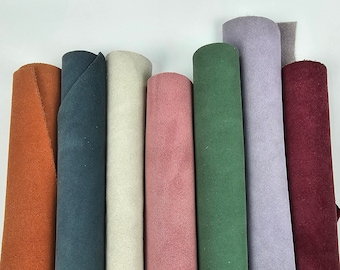 0.5kg: Suede Scraps | Offcuts | Pieces | Pack Leather (Minimum 10x10inch/25x25cm)