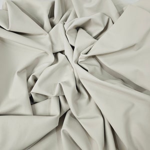 Pelle nappa morbida premium pieno fiore naturale bianca livornese