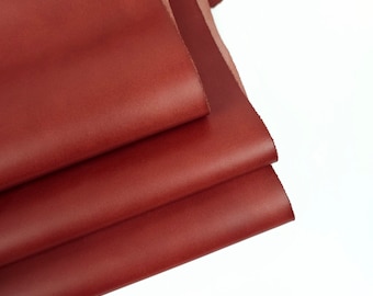 Red Ochre Nova Fine Grain Calf Skin Leather