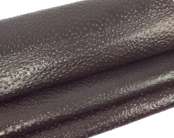 Java Ostrich 2023 Embossed Texture Bovine Leather