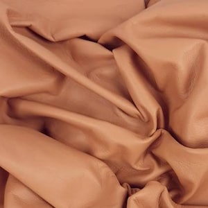 Cuir nappa premium ultra-doux et naturel fin Monox noisette