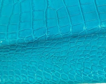 Capri Breeze crocodile alligator cuir verni brillant en relief incroyable relief 0Z 2021