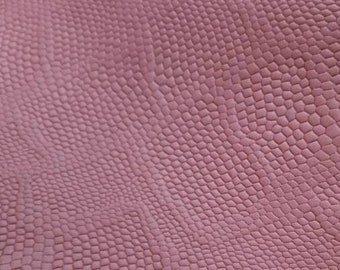 Old Rose Soft Snake 2020 Embossed Leather